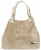 Bőr táska shopper bag Vittoria Gotti bézs V692754